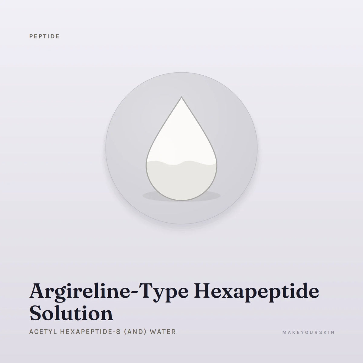 Argireline-Type Hexapeptide Solution (Acetyl Hexapeptide-8 (and) Water) — liquid, Global — MakeYourSkin