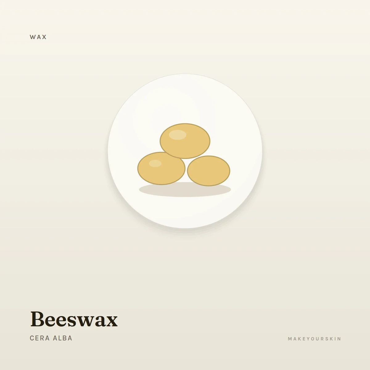 Beeswax (Cera Alba) — wax / solid, Global — MakeYourSkin