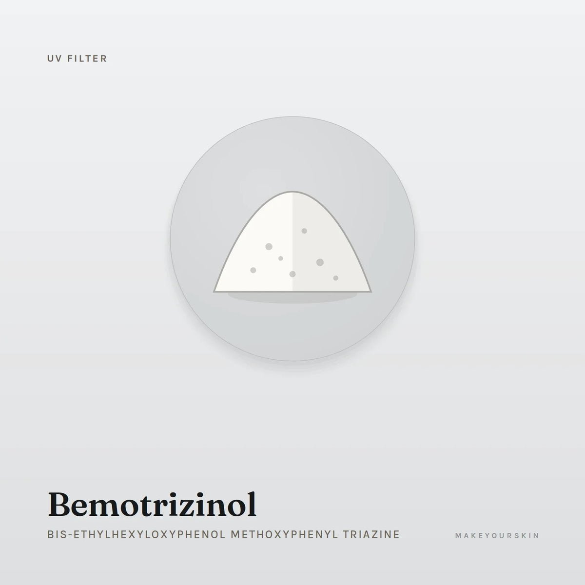 Bemotrizinol (Bis-Ethylhexyloxyphenol Methoxyphenyl Triazine) — powder, Global — MakeYourSkin