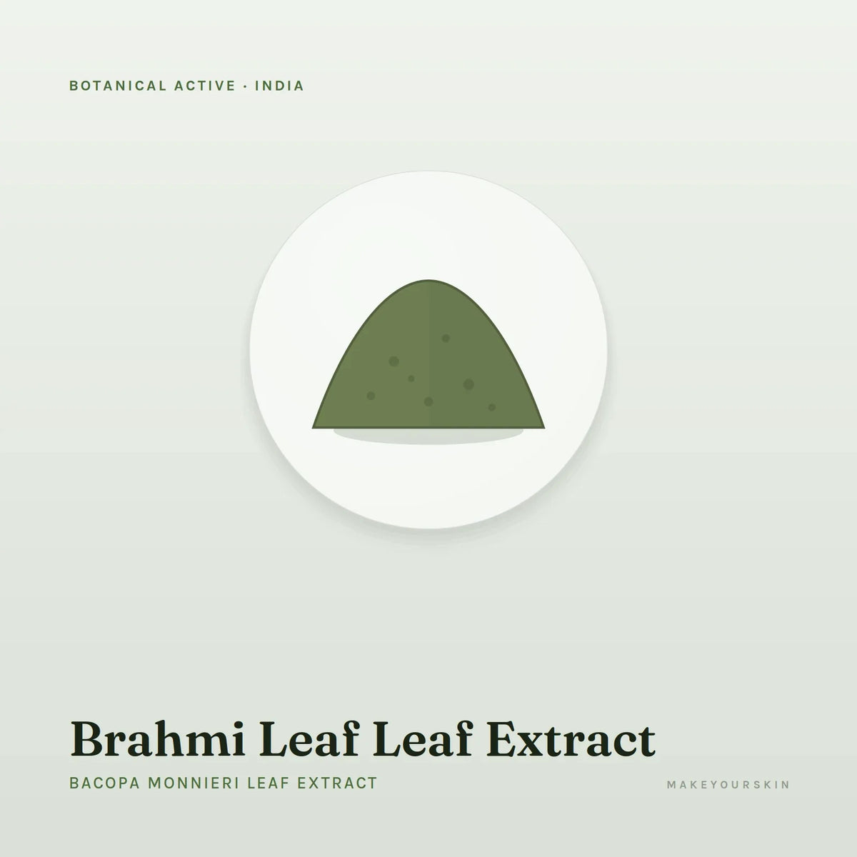 Brahmi Leaf Leaf Extract (Bacopa Monnieri Leaf Extract) — powder, India · Ayurveda — MakeYourSkin