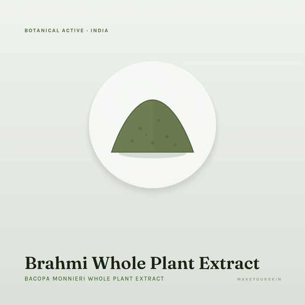 Brahmi Whole Plant Extract (Bacopa Monnieri Whole Plant Extract) — powder, India · Ayurveda — MakeYourSkin