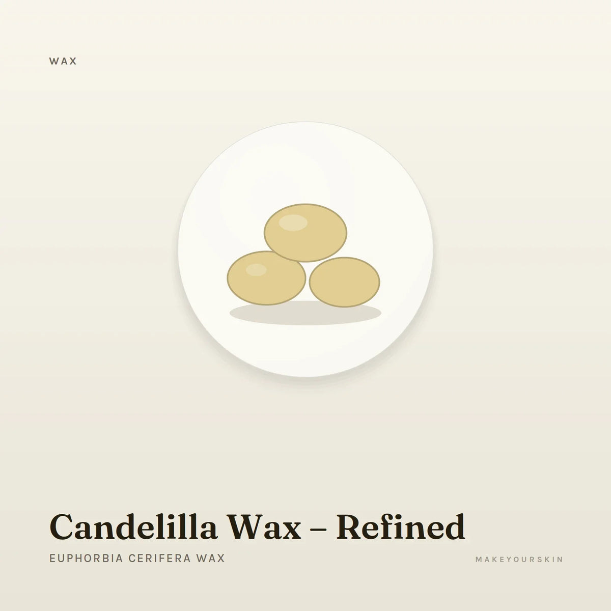 Candelilla Wax – Refined (Euphorbia Cerifera Wax) — wax / solid, Global — MakeYourSkin