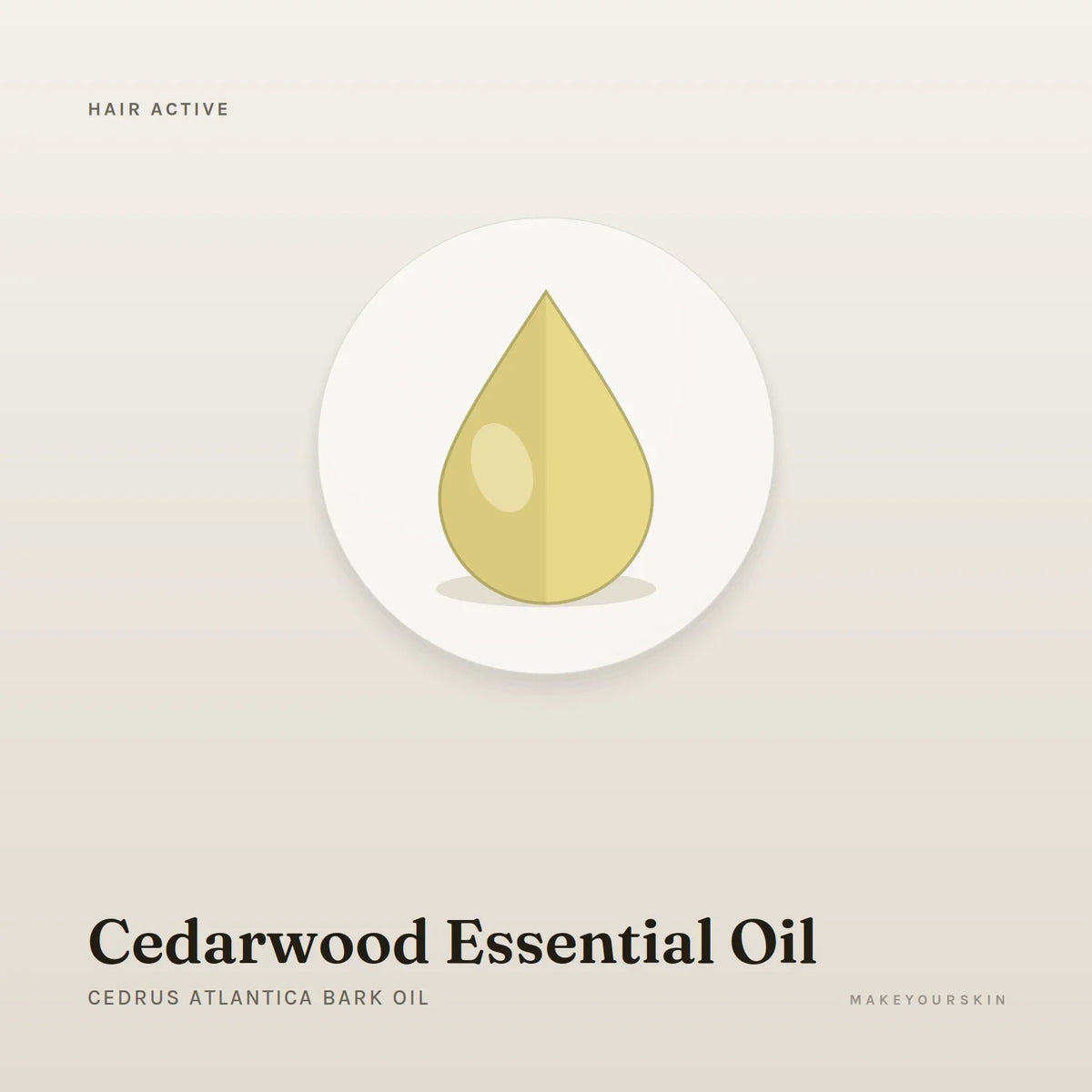 Cedarwood Essential Oil (Cedrus Atlantica Bark Oil) — oil, Global — MakeYourSkin