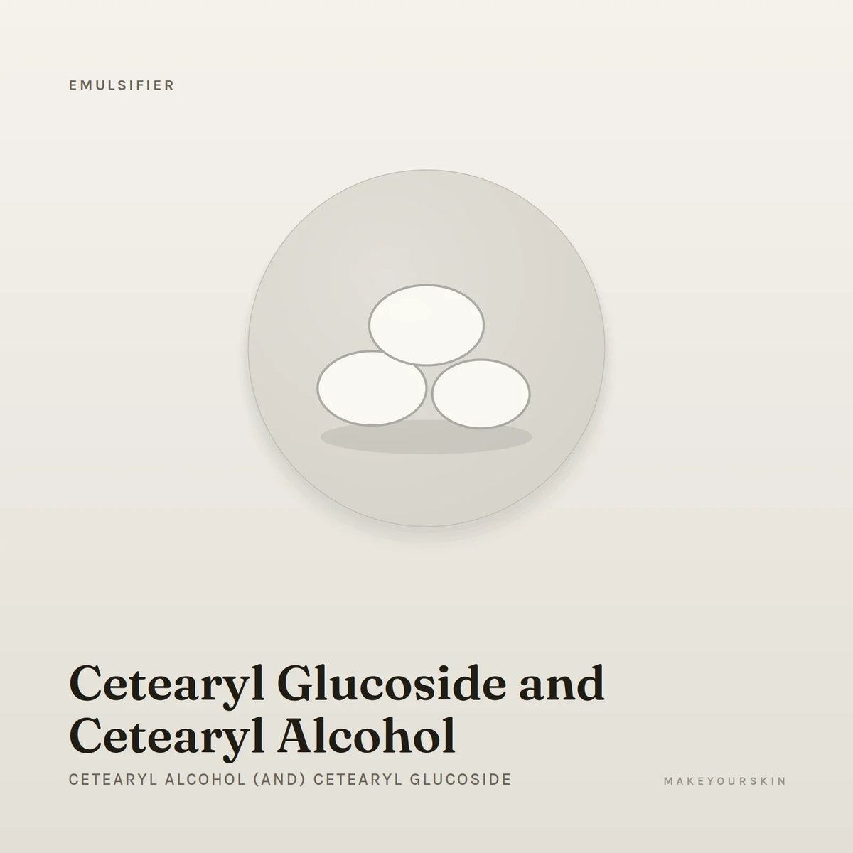 Cetearyl Glucoside and Cetearyl Alcohol (Cetearyl Alcohol (and) Cetearyl Glucoside) — wax / solid, Global — MakeYourSkin