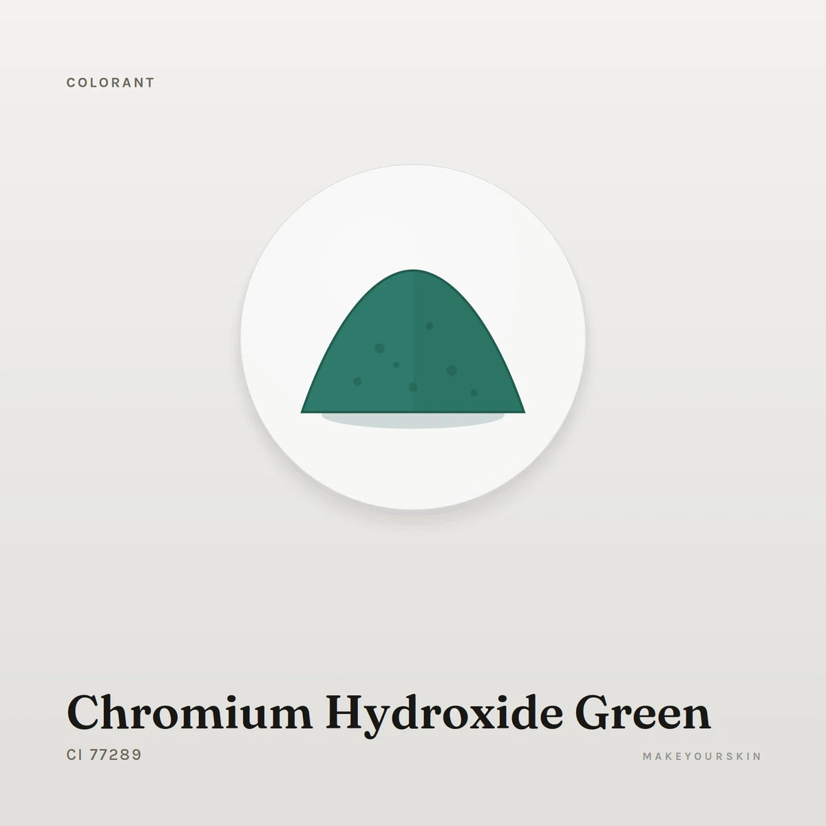 Chromium Hydroxide Green (CI 77289) — powder, Global — MakeYourSkin