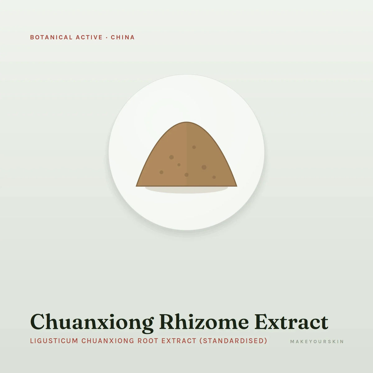 Chuanxiong Rhizome Extract (Ligusticum Chuanxiong Root Extract (Standardised)) — powder, China · TCM — MakeYourSkin