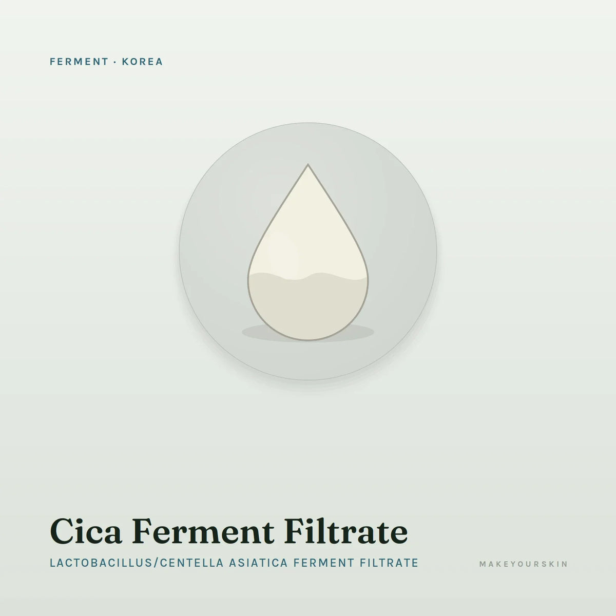Cica Ferment Filtrate (Lactobacillus/Centella Asiatica Ferment Filtrate) — liquid, Korea · K-Beauty — MakeYourSkin