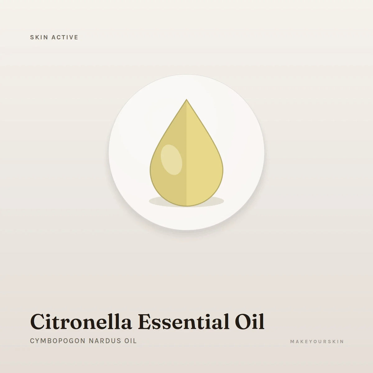 Citronella Essential Oil (Cymbopogon Nardus Oil) — oil, Global — MakeYourSkin