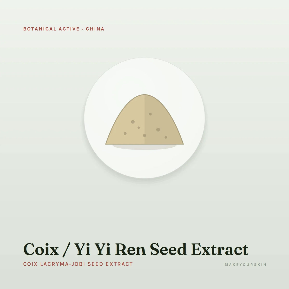 Coix / Yi Yi Ren Seed Extract (Coix Lacryma-Jobi Seed Extract) — powder, China · TCM — MakeYourSkin
