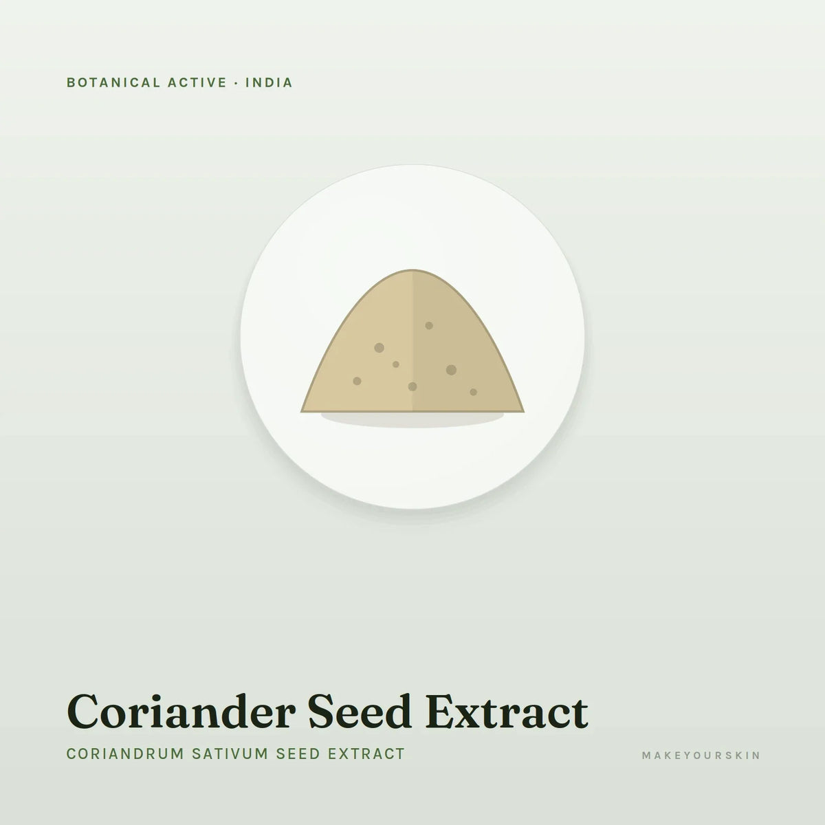 Coriander Seed Extract (Coriandrum Sativum Seed Extract) — powder, India · Ayurveda — MakeYourSkin