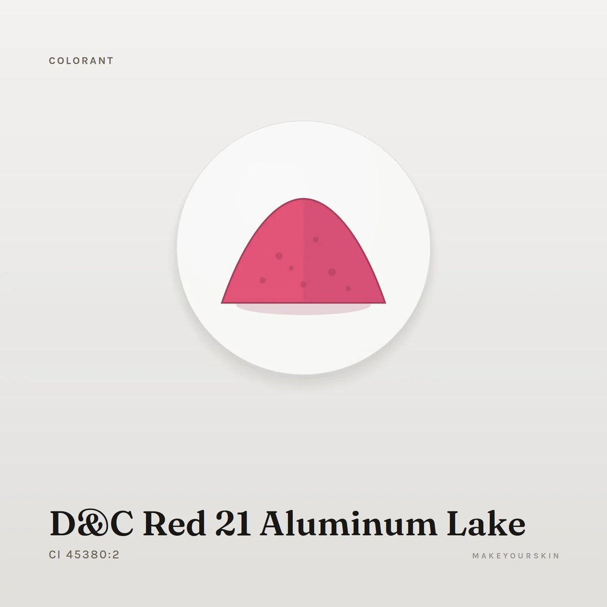 D&C Red 21 Aluminum Lake (CI 45380:2) — powder, Global — MakeYourSkin