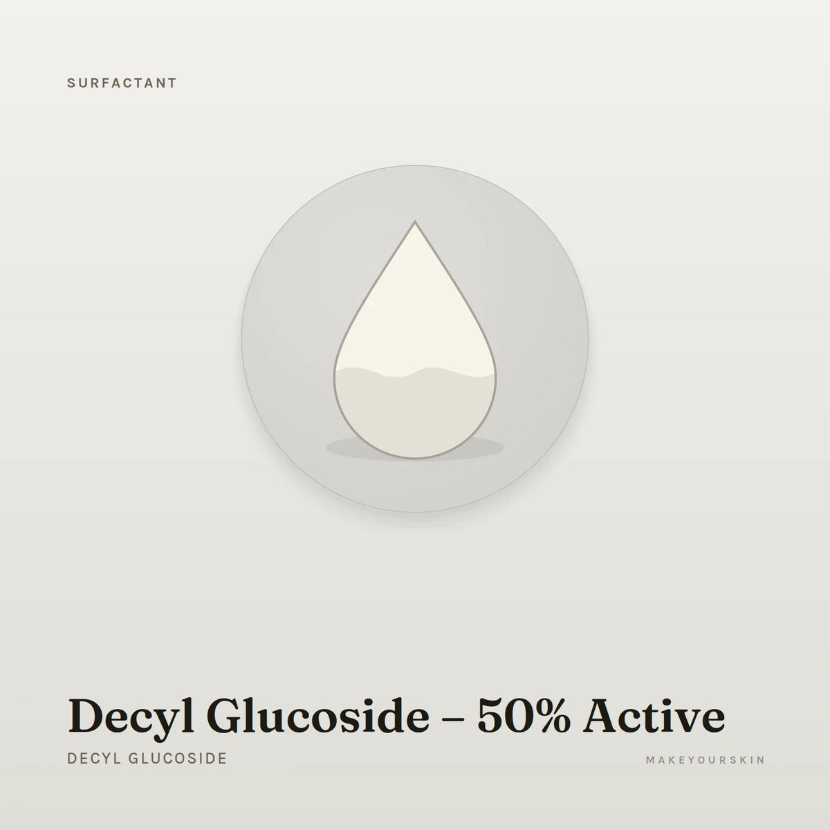Decyl Glucoside – 50% Active (Decyl Glucoside) — liquid, Global — MakeYourSkin