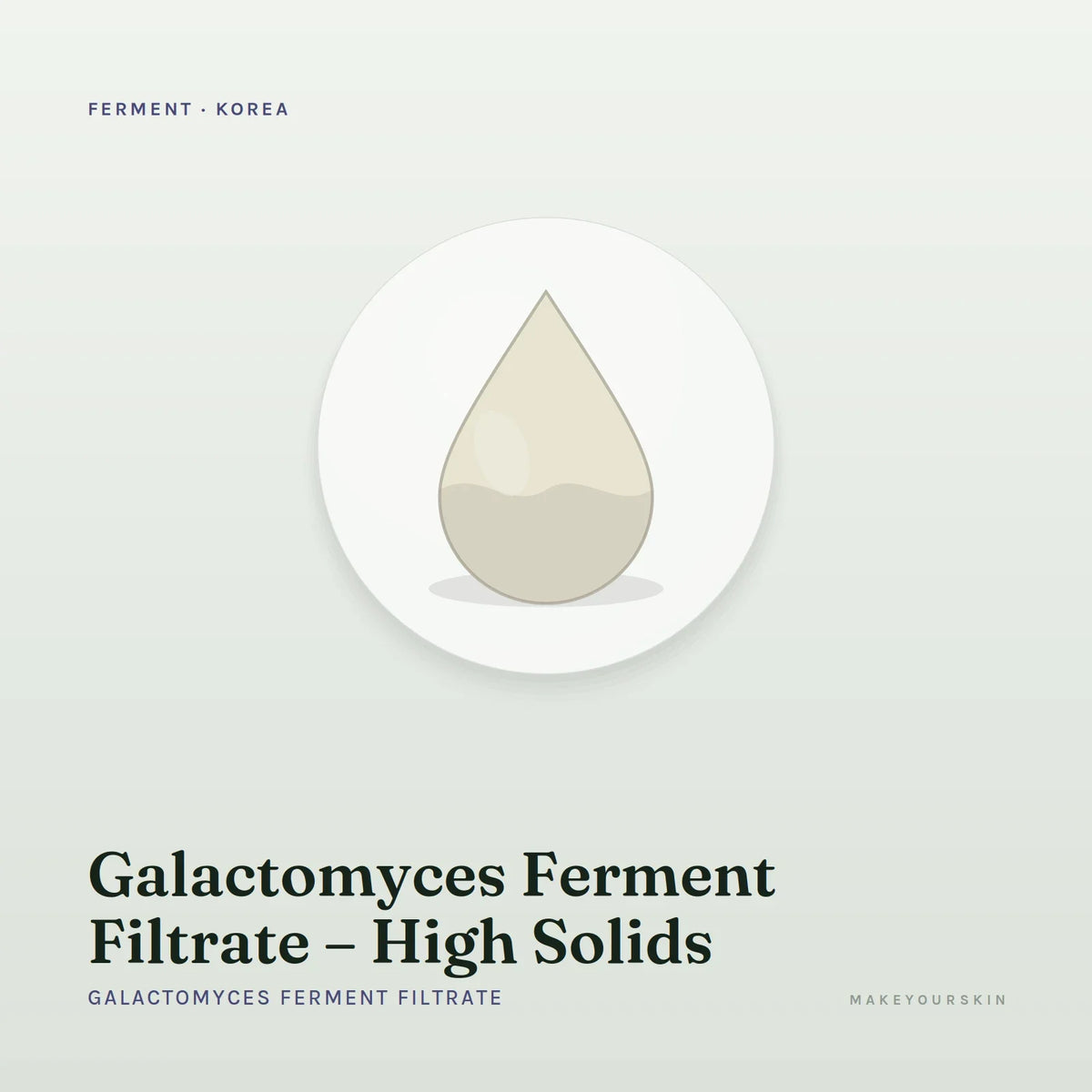 Galactomyces Ferment Filtrate – High Solids (Galactomyces Ferment Filtrate) — liquid, Korea · Japan — MakeYourSkin