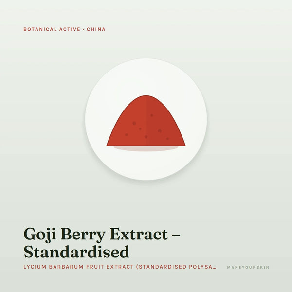 Goji Berry Extract – Standardised (Lycium Barbarum Fruit Extract (Standardised Polysaccharides)) — powder, China · TCM — MakeYourSkin