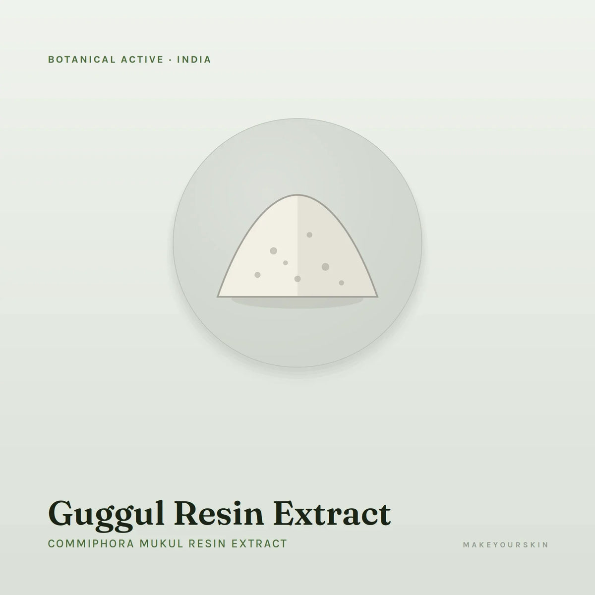 Guggul Resin Extract (Commiphora Mukul Resin Extract) — powder, India · Ayurveda — MakeYourSkin