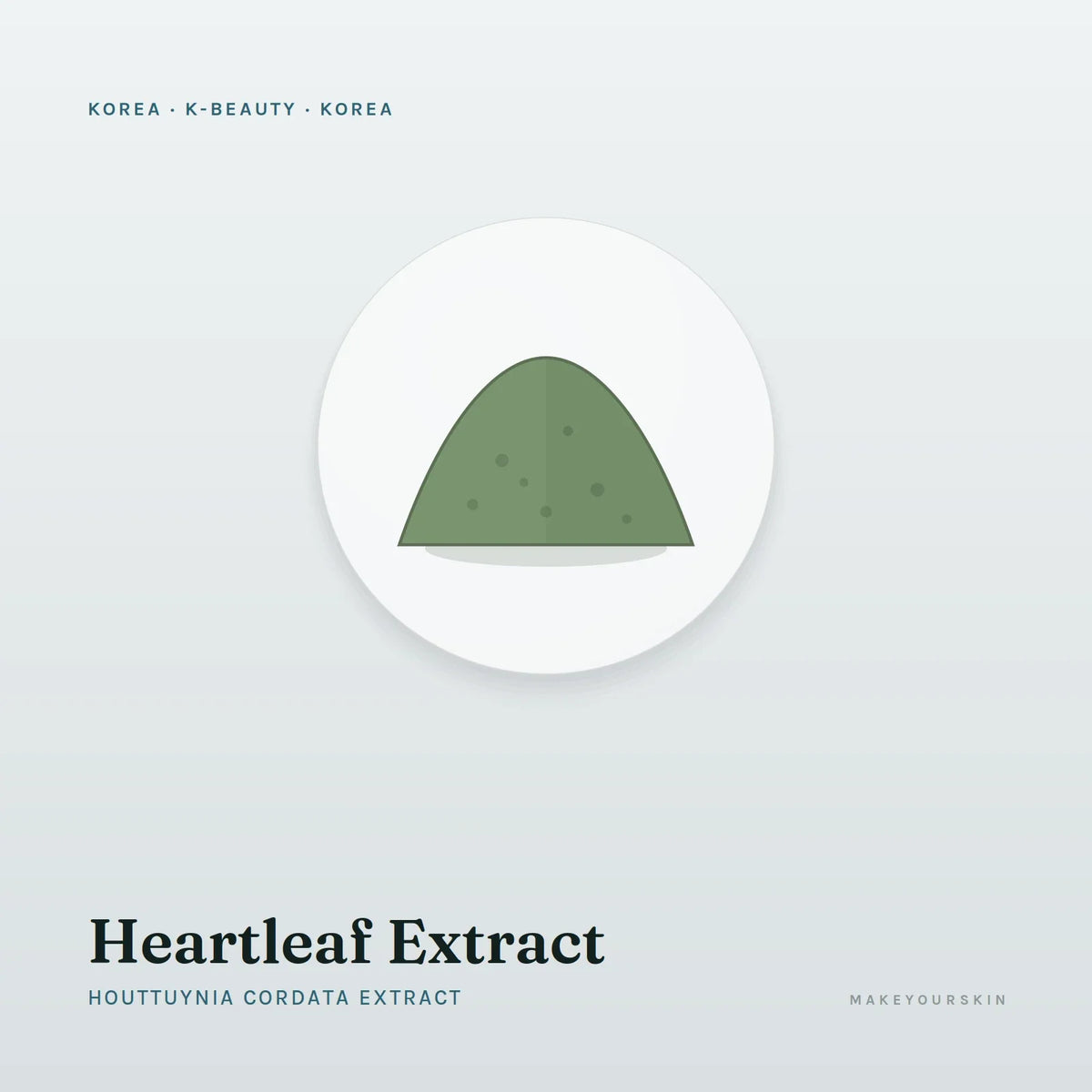 Heartleaf Extract (Houttuynia Cordata Extract) — powder, Korea · K-Beauty — MakeYourSkin