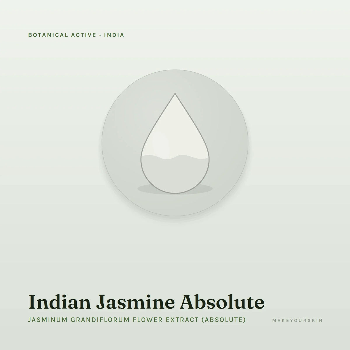 Indian Jasmine Absolute (Jasminum Grandiflorum Flower Extract (Absolute)) — liquid, India · Ayurveda — MakeYourSkin