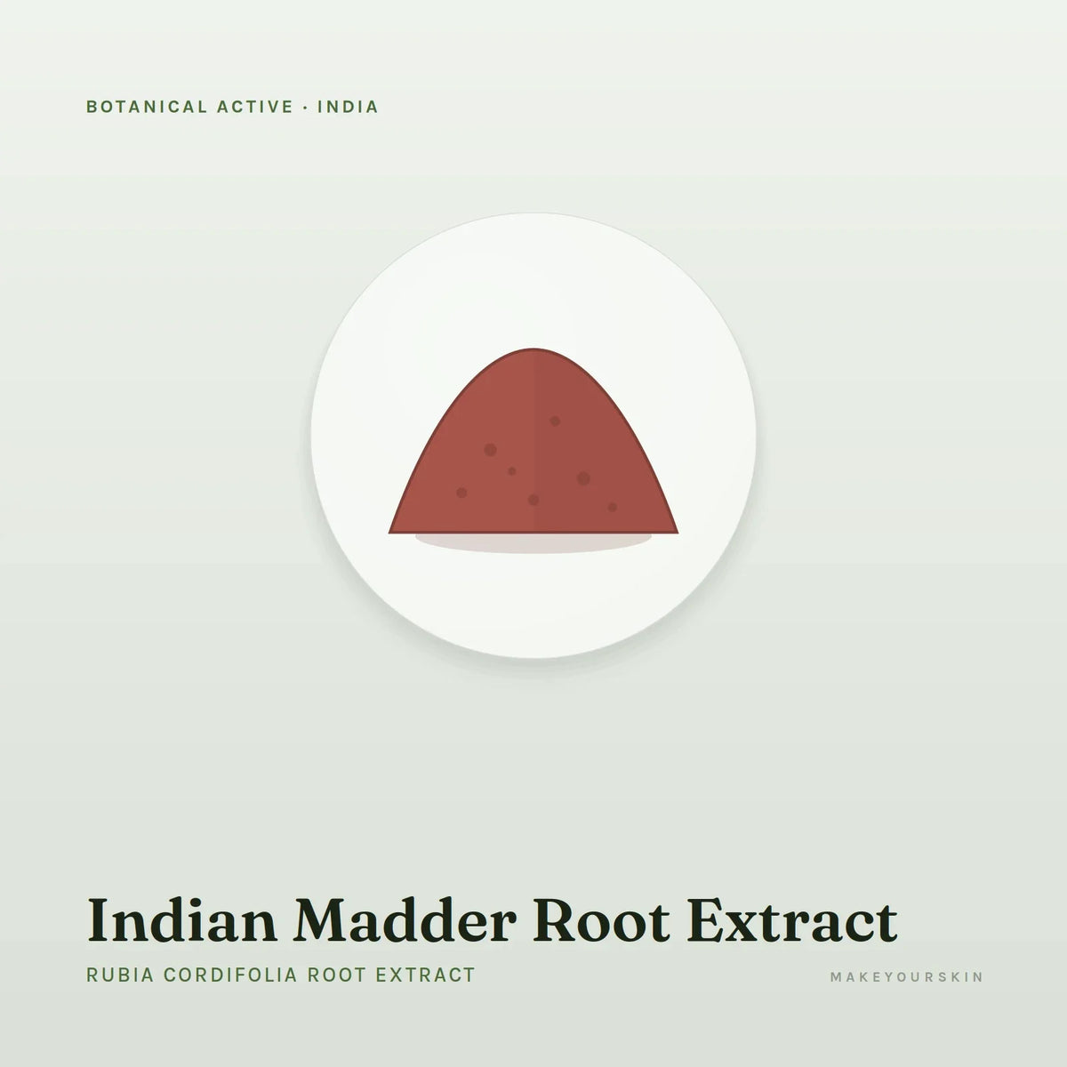 Indian Madder Root Extract (Rubia Cordifolia Root Extract) — powder, India · Ayurveda — MakeYourSkin