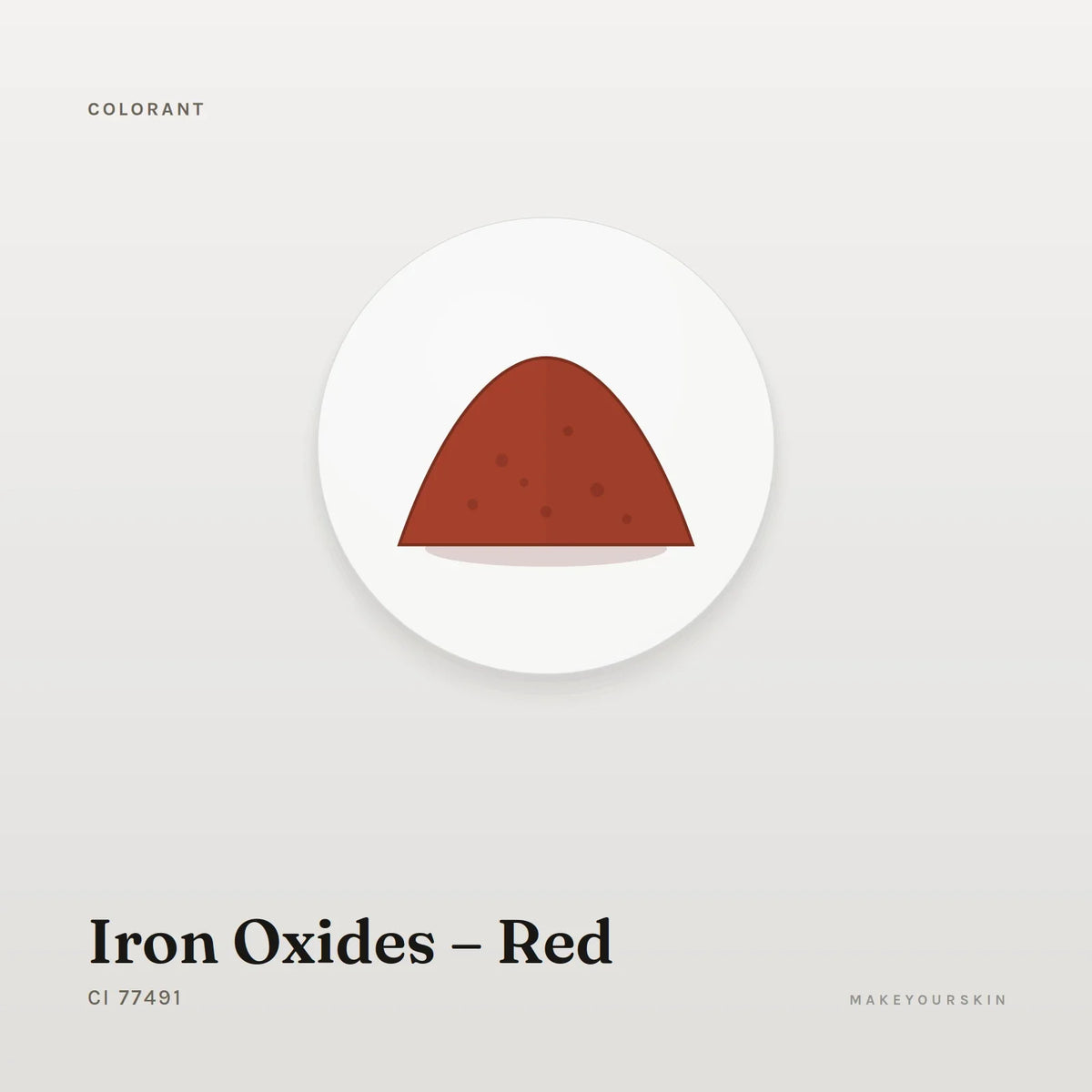 Iron Oxides – Red (CI 77491) — powder, Global — MakeYourSkin