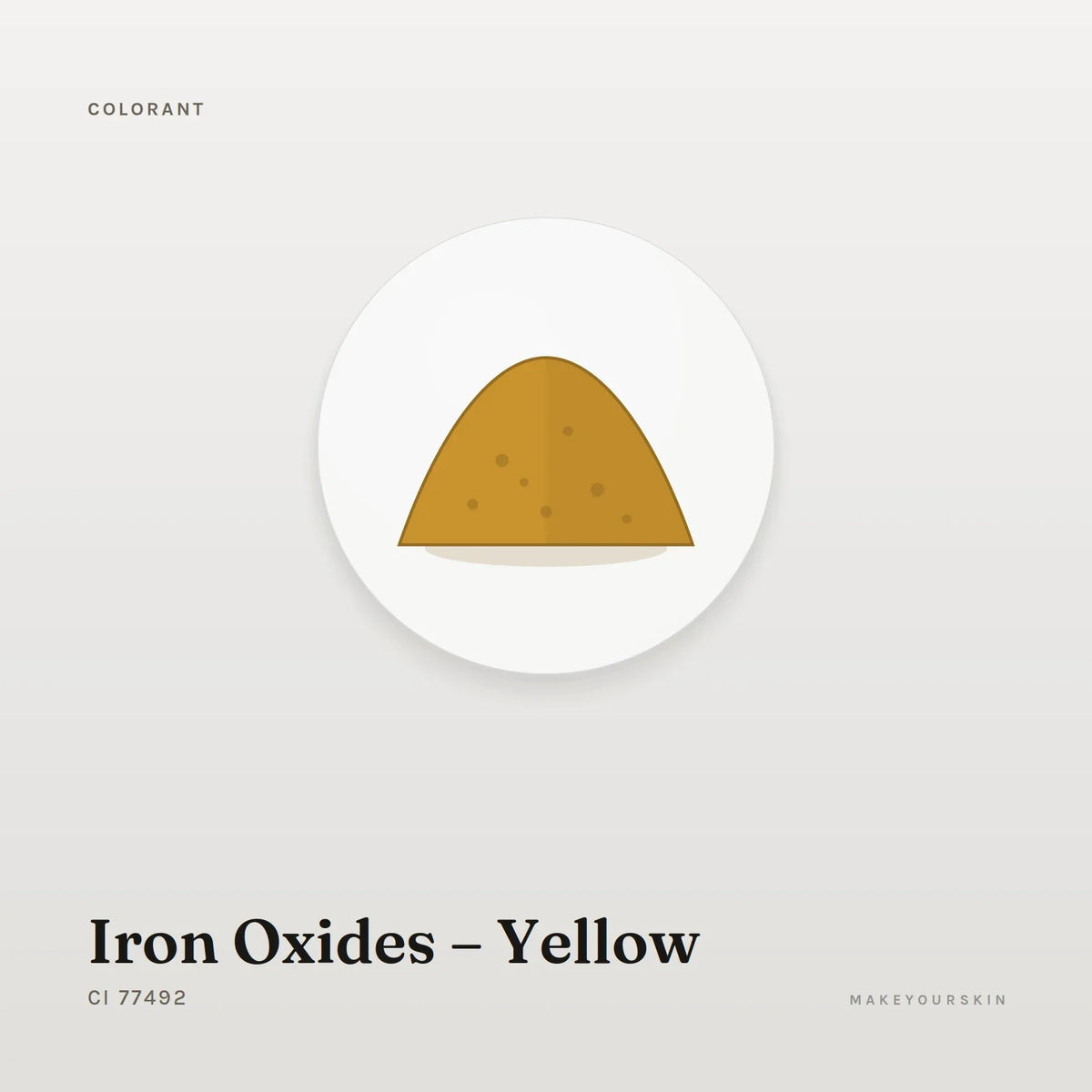 Iron Oxides – Yellow (CI 77492) — powder, Global — MakeYourSkin