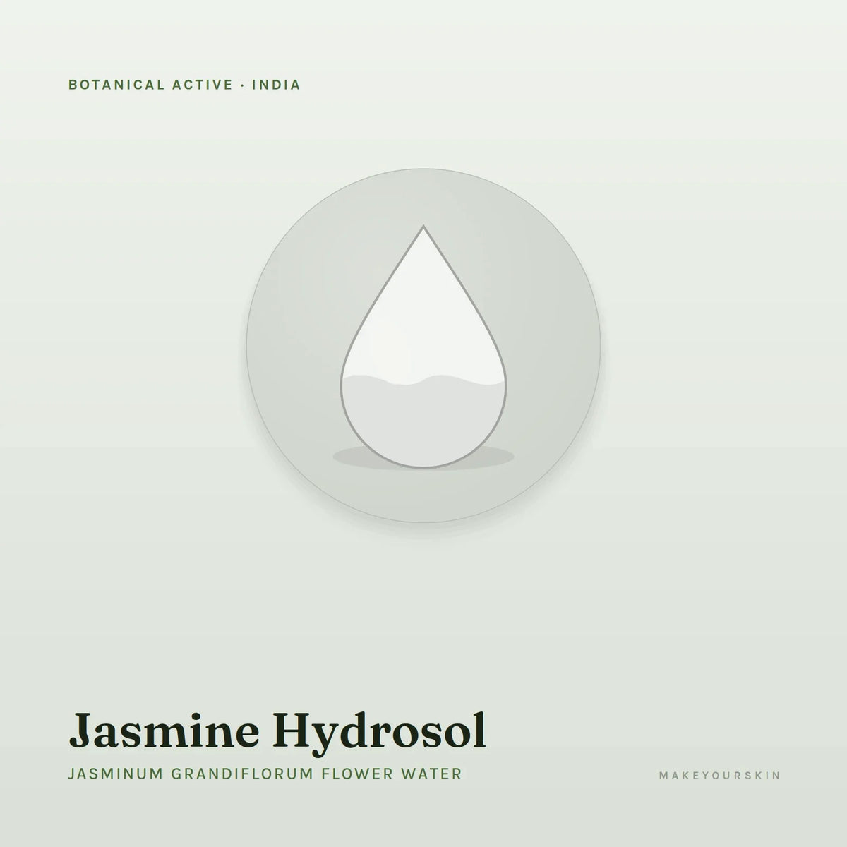 Jasmine Hydrosol (Jasminum Grandiflorum Flower Water) — liquid, India · Ayurveda — MakeYourSkin