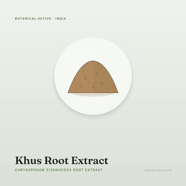 Khus Root Extract (Chrysopogon Zizanioides Root Extract) — powder, India · Ayurveda — MakeYourSkin