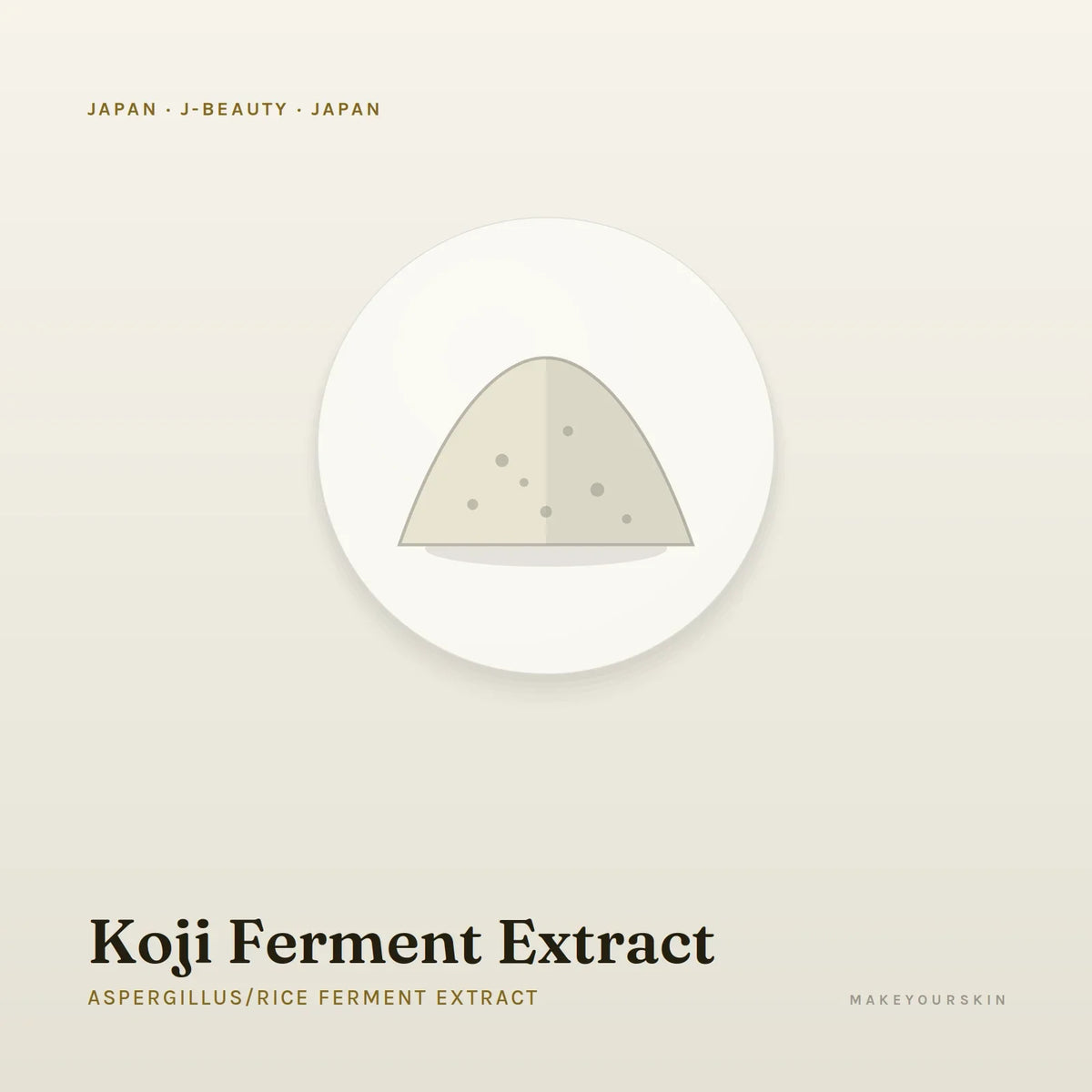 Koji Ferment Extract (Aspergillus/Rice Ferment Extract) — powder, Japan · J-Beauty — MakeYourSkin