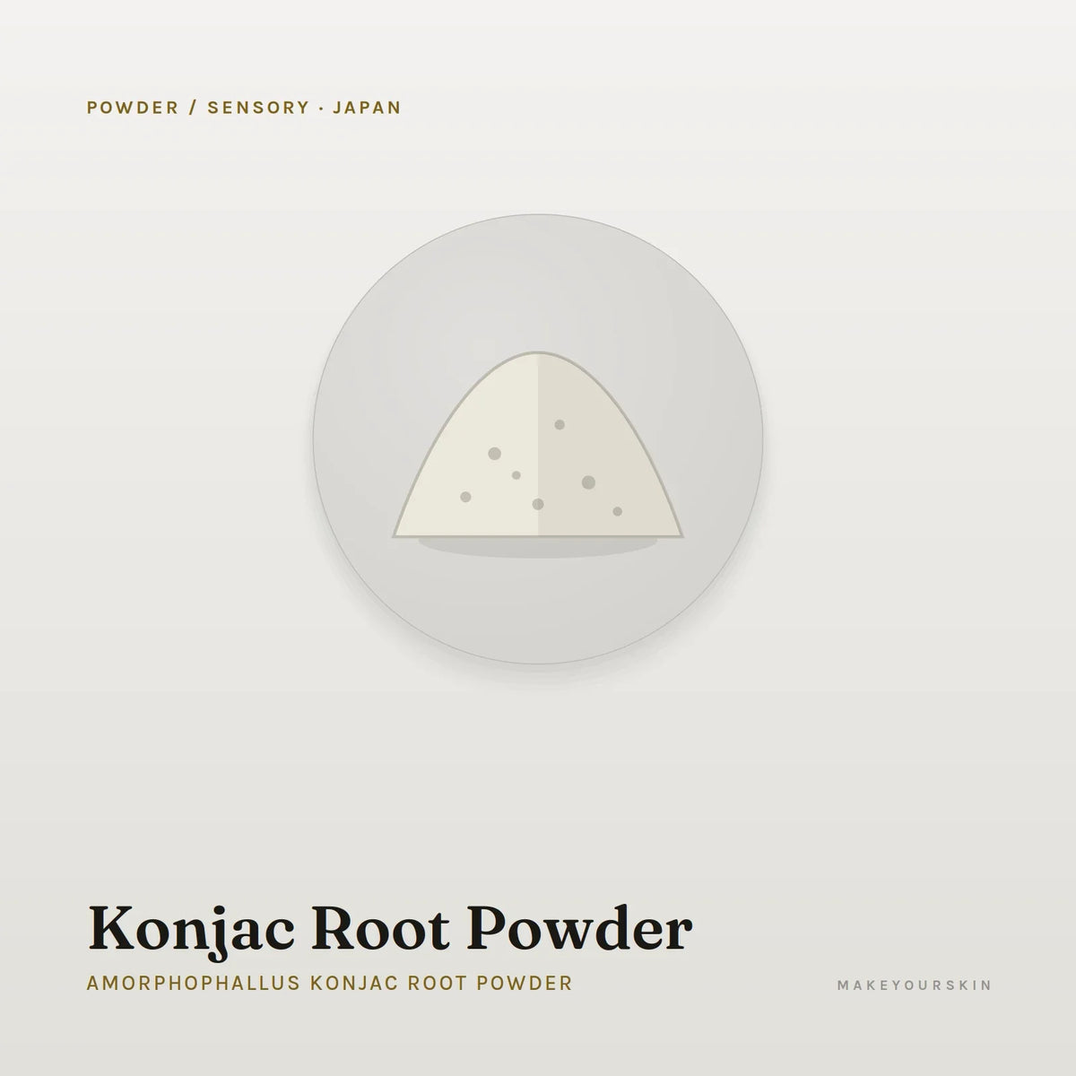 Konjac Root Powder (Amorphophallus Konjac Root Powder) — powder, Japan · J-Beauty — MakeYourSkin