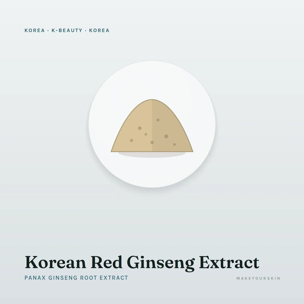 Korean Red Ginseng Extract (Panax Ginseng Root Extract) — powder, Korea · K-Beauty — MakeYourSkin