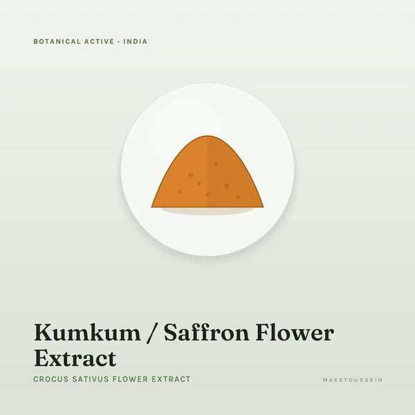 Kumkum / Saffron Flower Extract (Crocus Sativus Flower Extract) — powder, India · Ayurveda — MakeYourSkin