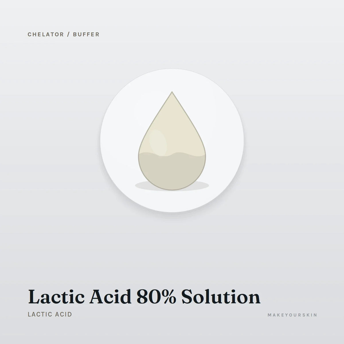 Lactic Acid 80% Solution (Lactic Acid) — liquid, Global — MakeYourSkin
