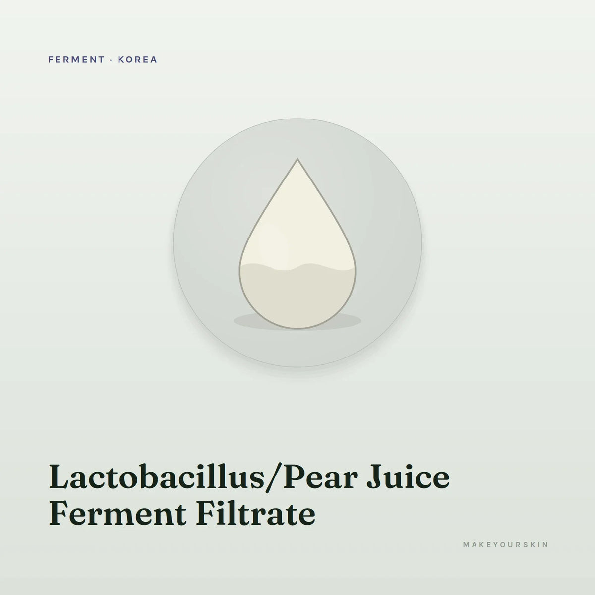Lactobacillus/Pear Juice Ferment Filtrate — liquid, Korea · Japan — MakeYourSkin
