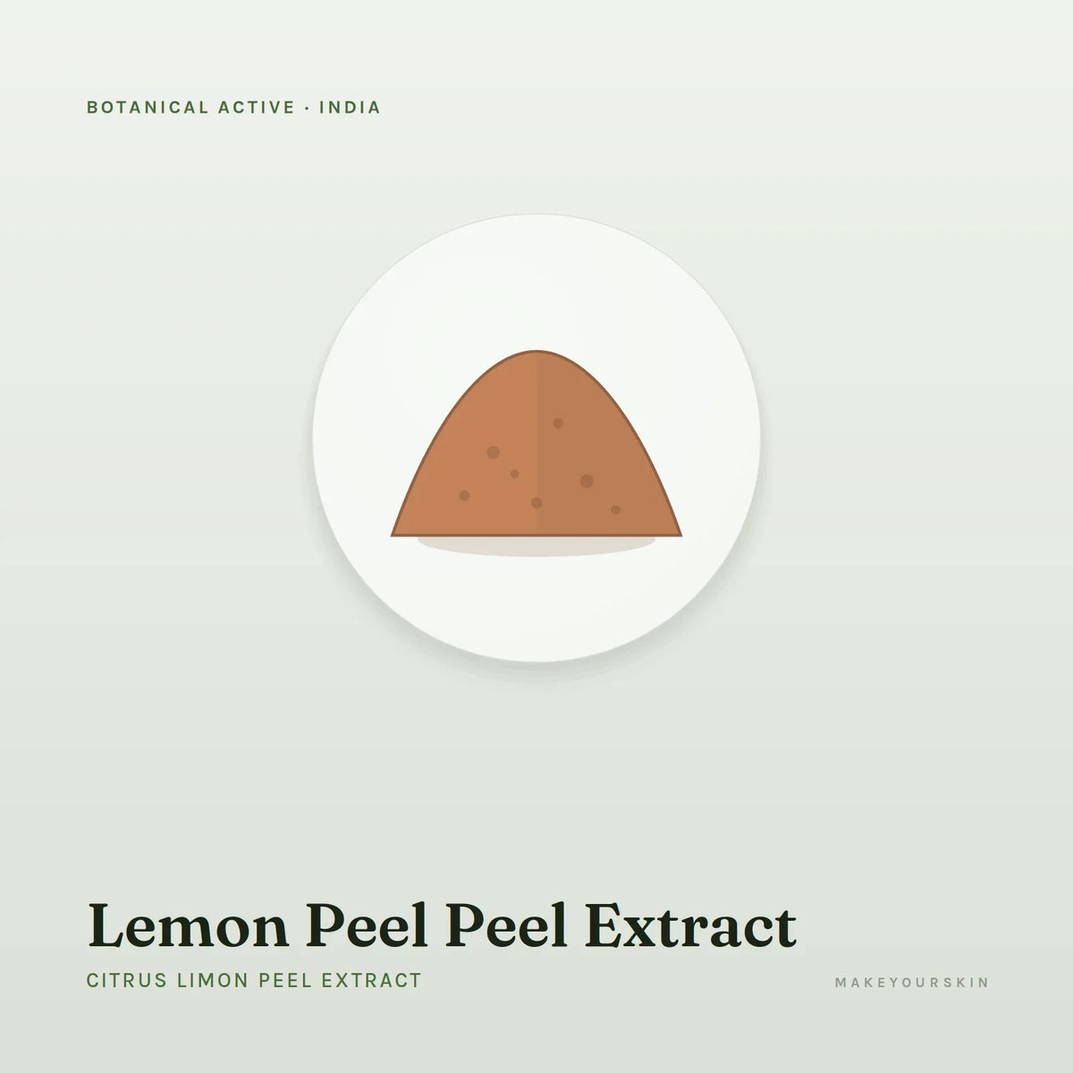 Lemon Peel Peel Extract (Citrus Limon Peel Extract) — powder, India · Ayurveda — MakeYourSkin