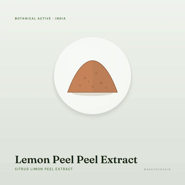 Lemon Peel Peel Extract (Citrus Limon Peel Extract) — powder, India · Ayurveda — MakeYourSkin