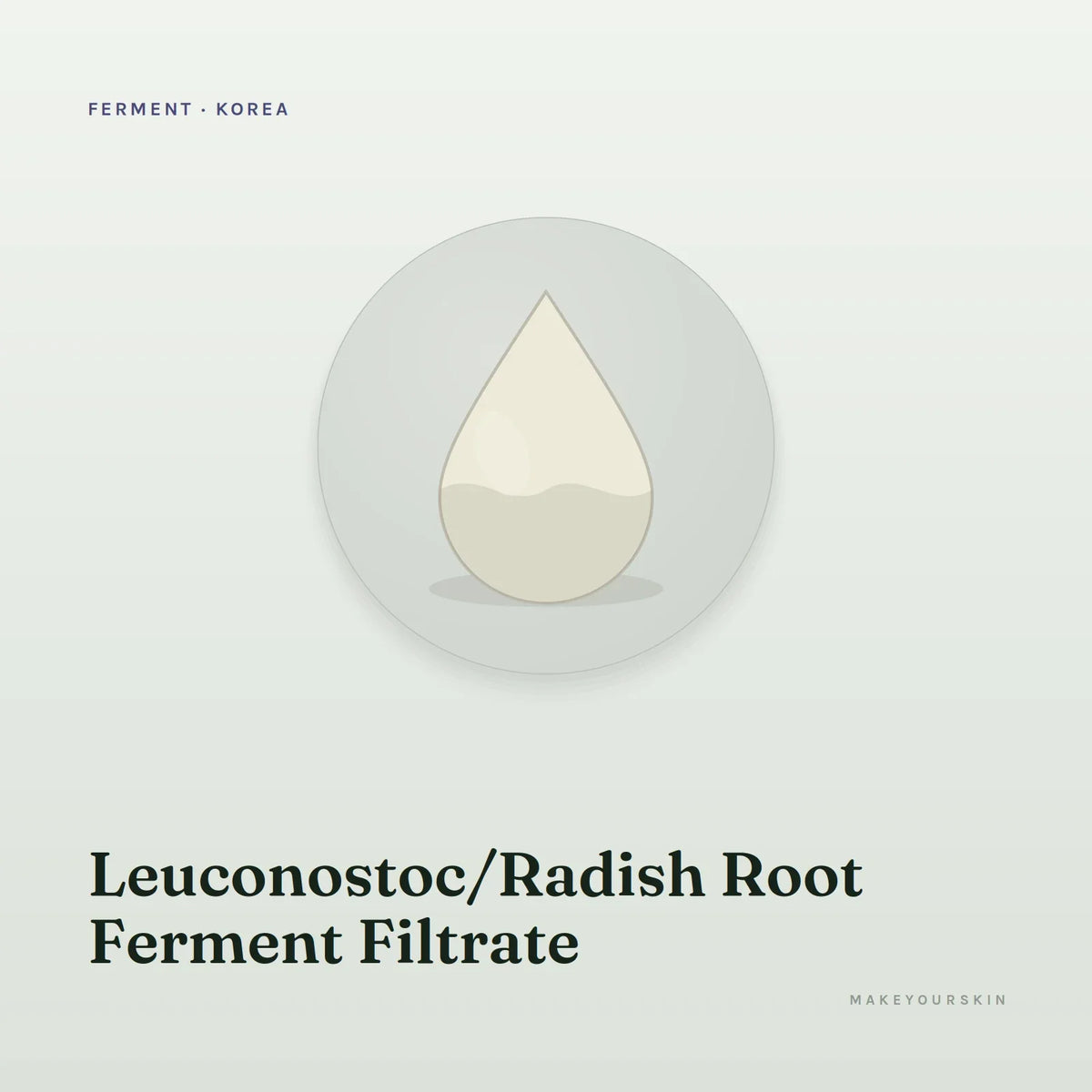 Leuconostoc/Radish Root Ferment Filtrate — liquid, Korea · Japan — MakeYourSkin