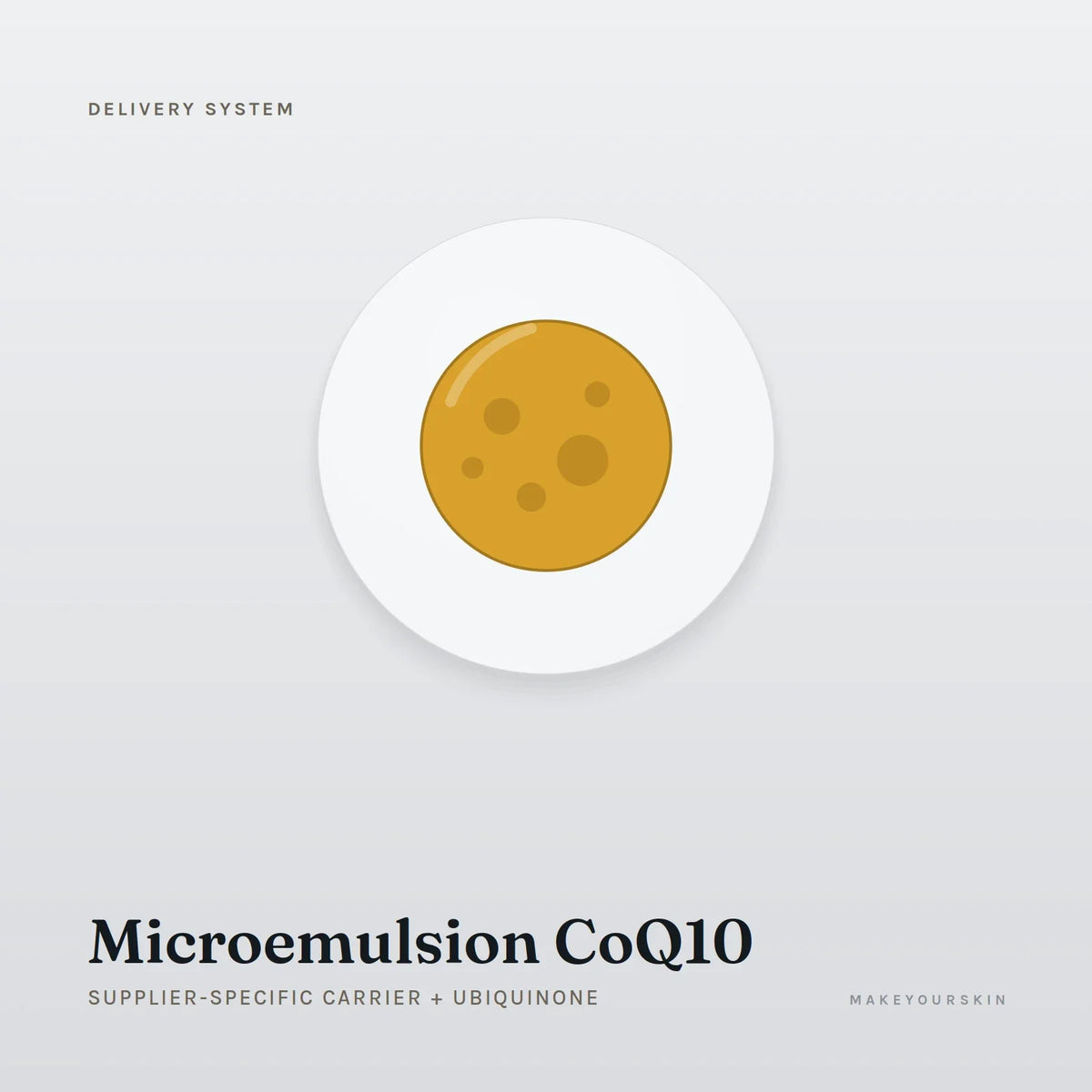 Microemulsion CoQ10 (Supplier-specific carrier + Ubiquinone) — dispersion, Global — MakeYourSkin