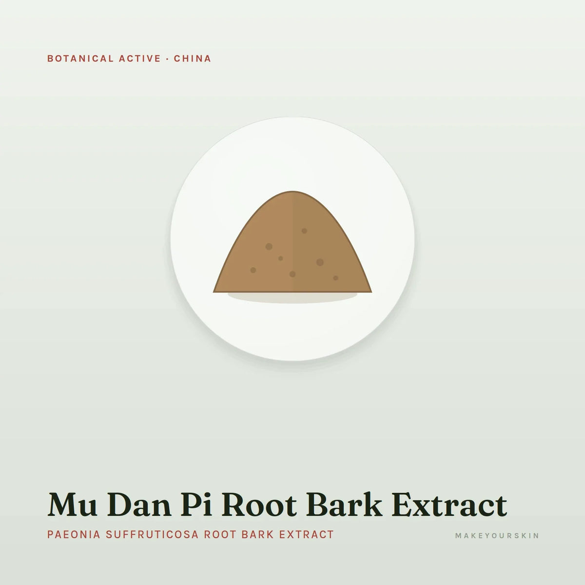 Mu Dan Pi Root Bark Extract (Paeonia Suffruticosa Root Bark Extract) — powder, China · TCM — MakeYourSkin