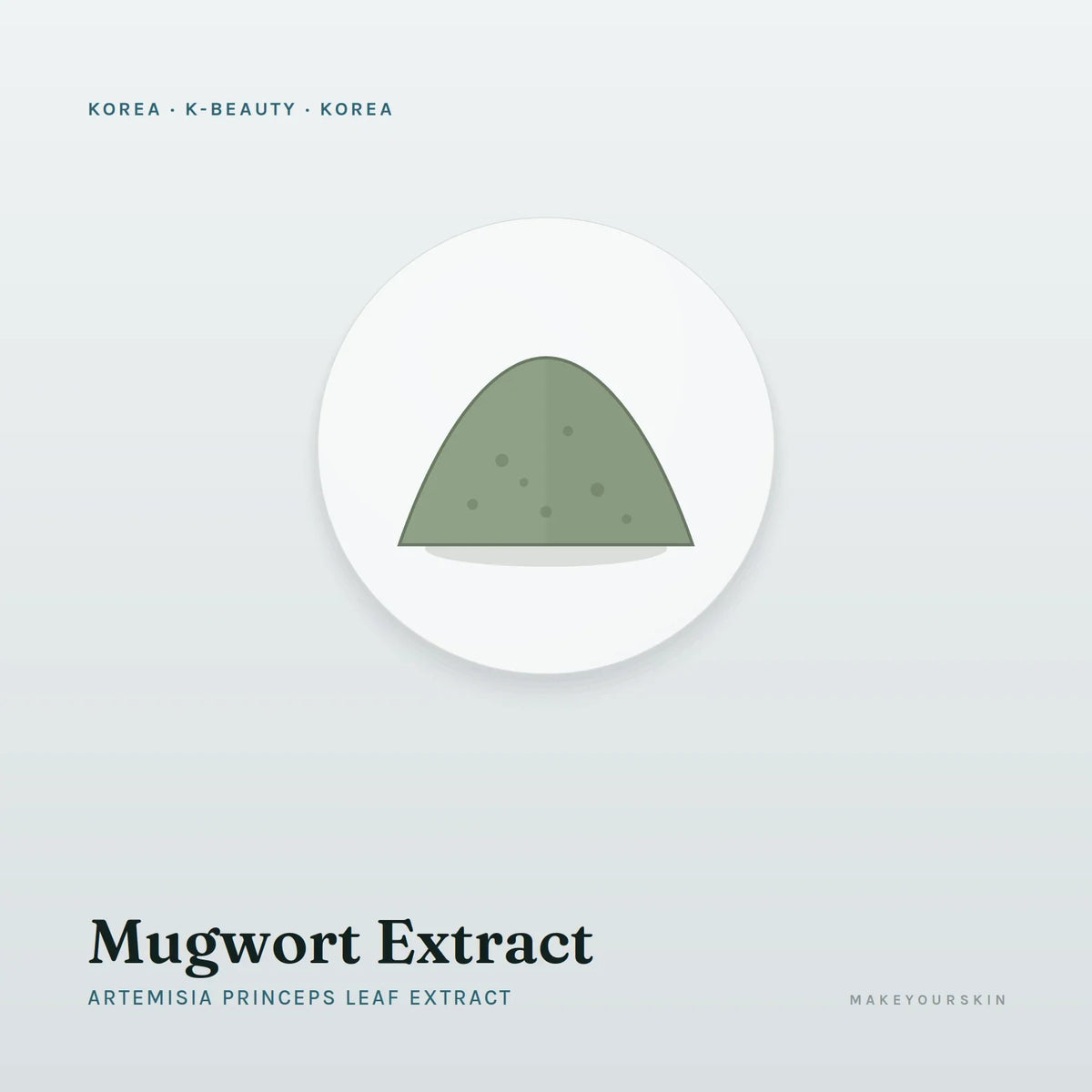 Mugwort Extract (Artemisia Princeps Leaf Extract) — powder, Korea · K-Beauty — MakeYourSkin