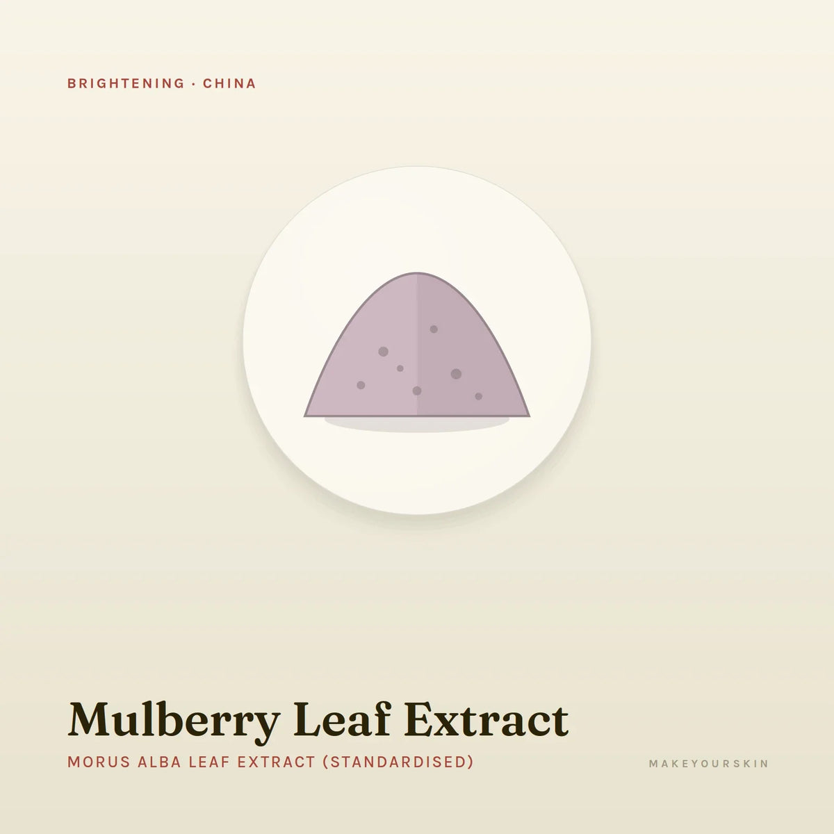Mulberry Leaf Extract (Morus Alba Leaf Extract (Standardised)) — powder, China · TCM — MakeYourSkin