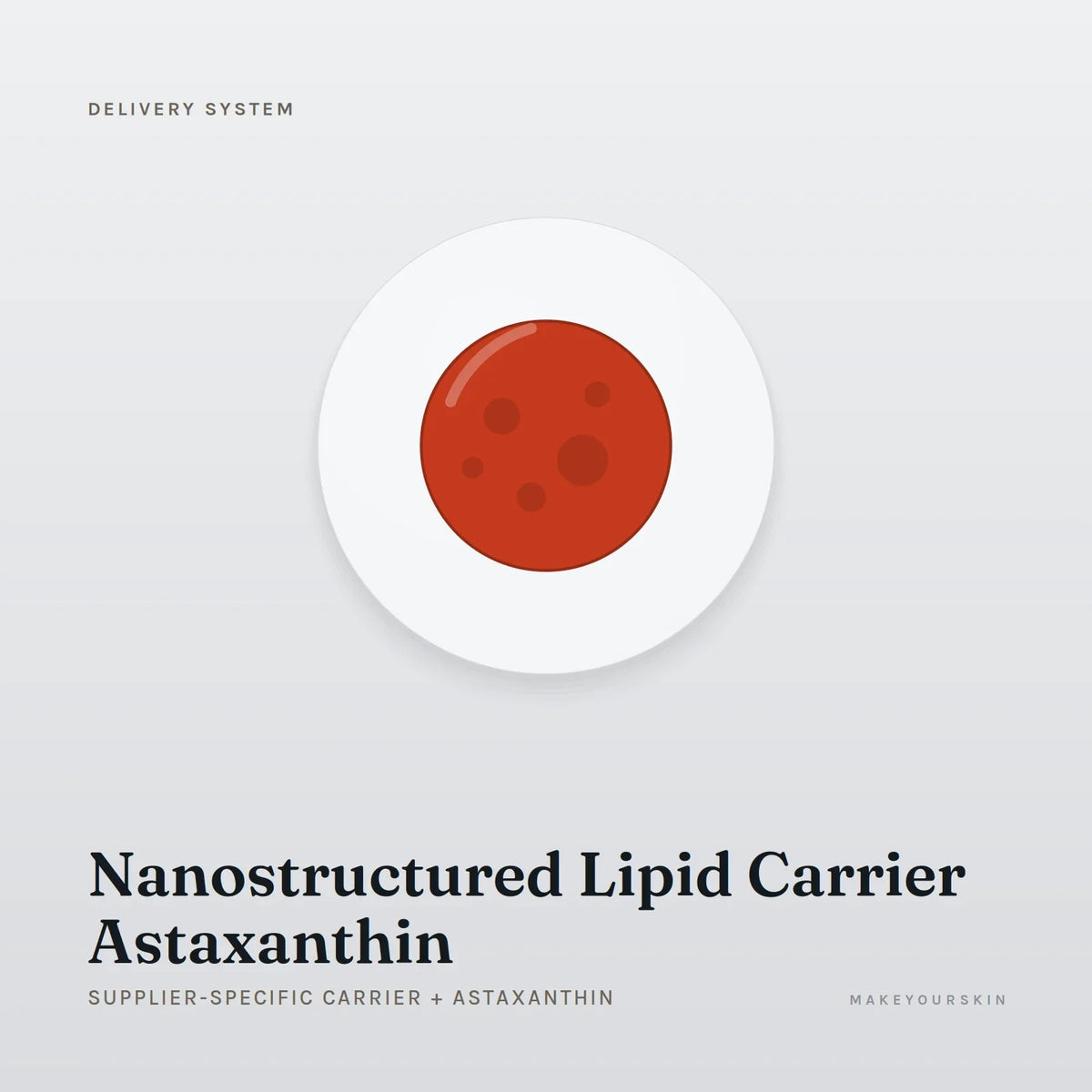 Nanostructured Lipid Carrier Astaxanthin (Supplier-specific carrier + Astaxanthin) — dispersion, Global — MakeYourSkin