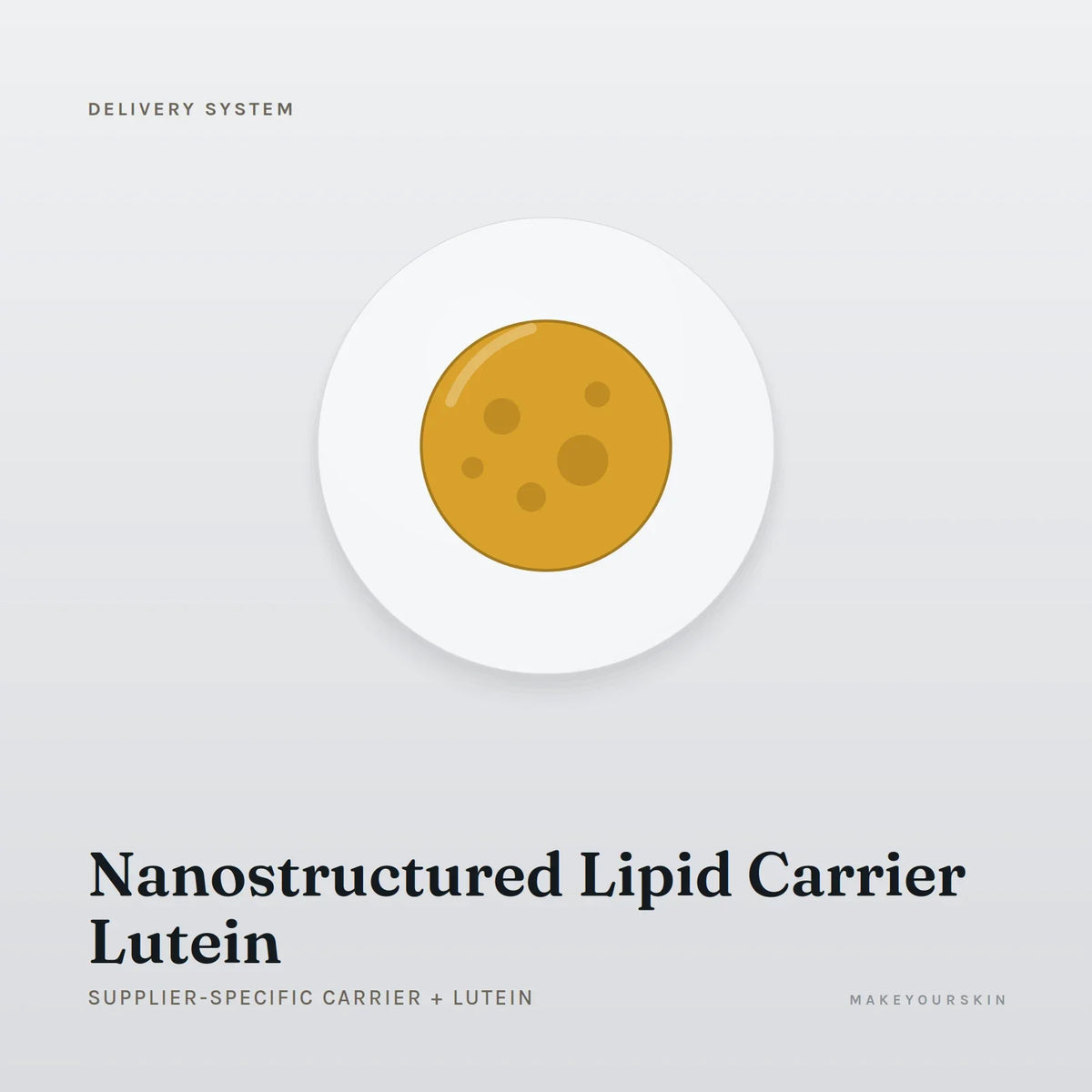 Nanostructured Lipid Carrier Lutein (Supplier-specific carrier + Lutein) — dispersion, Global — MakeYourSkin