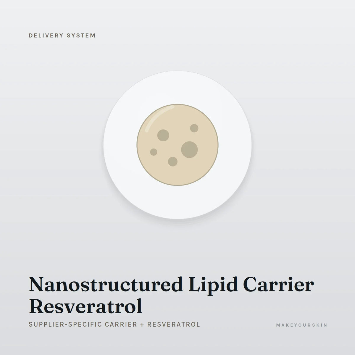 Nanostructured Lipid Carrier Resveratrol (Supplier-specific carrier + Resveratrol) — dispersion, Global — MakeYourSkin