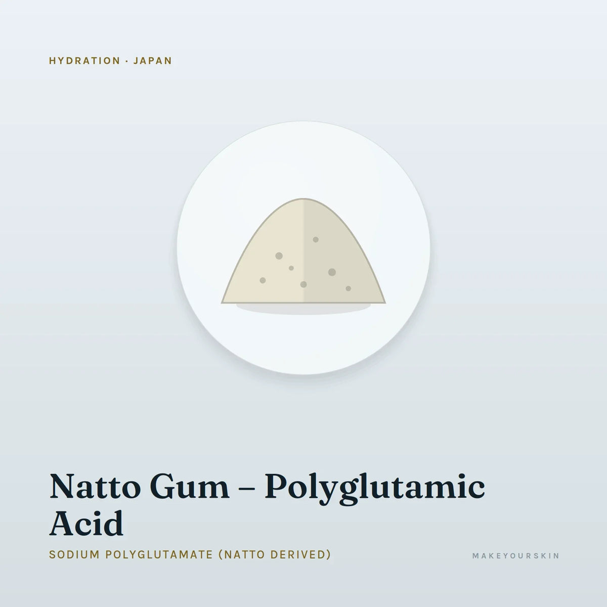 Natto Gum – Polyglutamic Acid (Sodium Polyglutamate (Natto Derived)) — powder, Japan · J-Beauty — MakeYourSkin