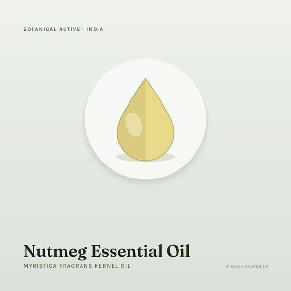 Nutmeg Essential Oil (Myristica Fragrans Kernel Oil) — oil, India · Ayurveda — MakeYourSkin