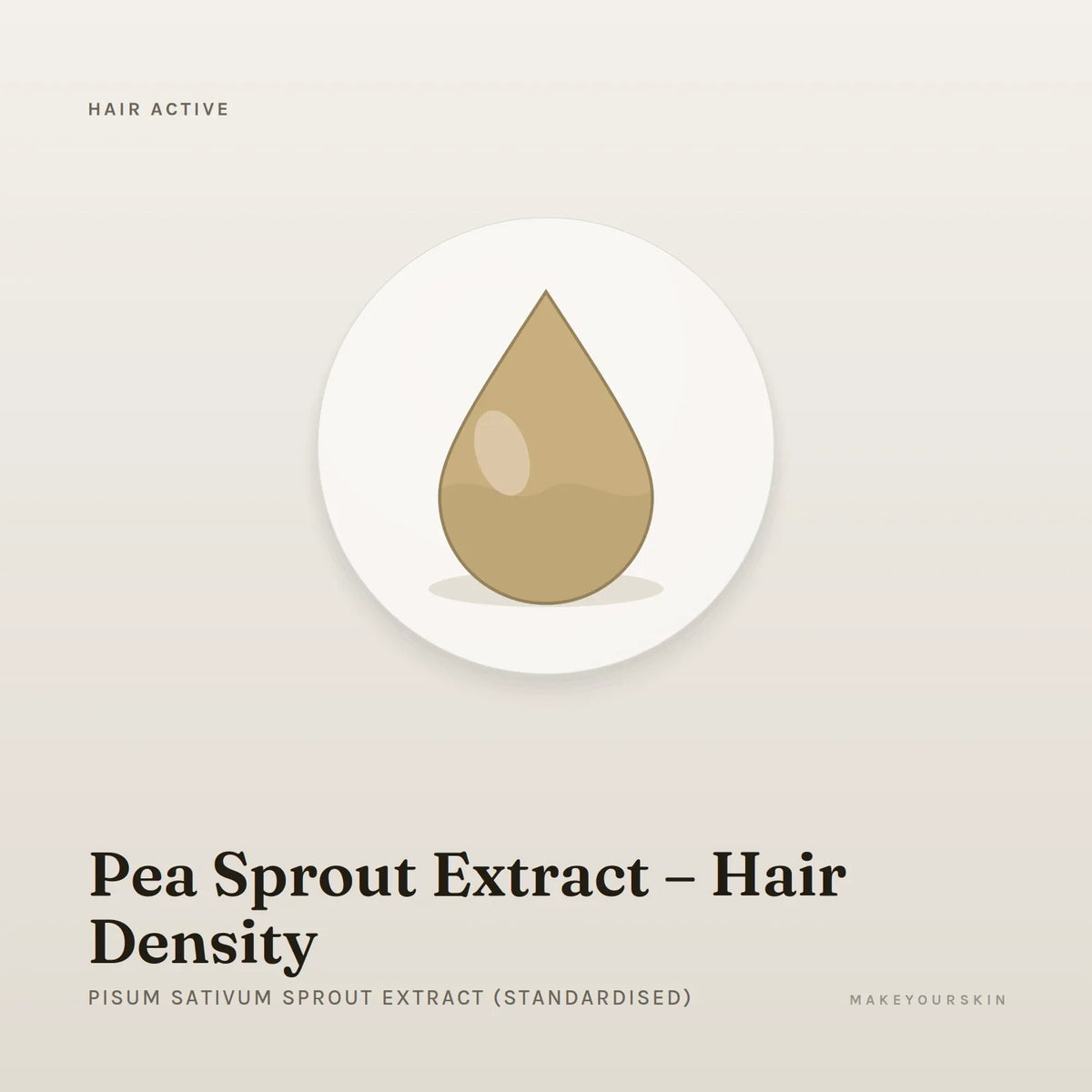 Pea Sprout Extract – Hair Density (Pisum Sativum Sprout Extract (Standardised)) — liquid, Global — MakeYourSkin