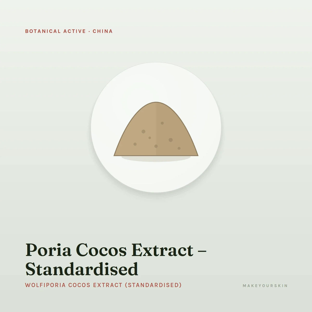 Poria Cocos Extract – Standardised (Wolfiporia Cocos Extract (Standardised)) — powder, China · TCM — MakeYourSkin