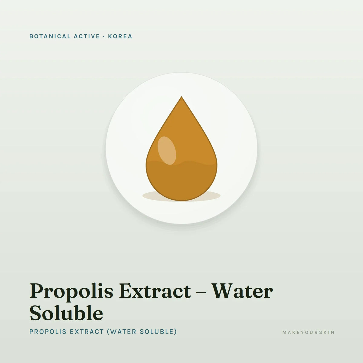 Propolis Extract – Water Soluble (Propolis Extract (Water Soluble)) — liquid, Korea · K-Beauty — MakeYourSkin