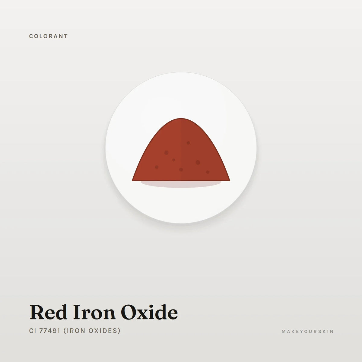 Red Iron Oxide (CI 77491 (Iron Oxides)) — powder, Global — MakeYourSkin