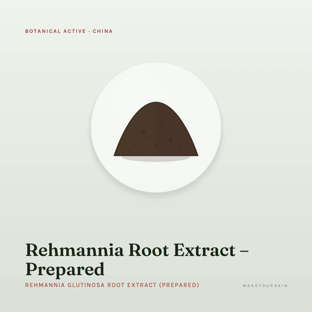 Rehmannia Root Extract – Prepared (Rehmannia Glutinosa Root Extract (Prepared)) — powder, China · TCM — MakeYourSkin