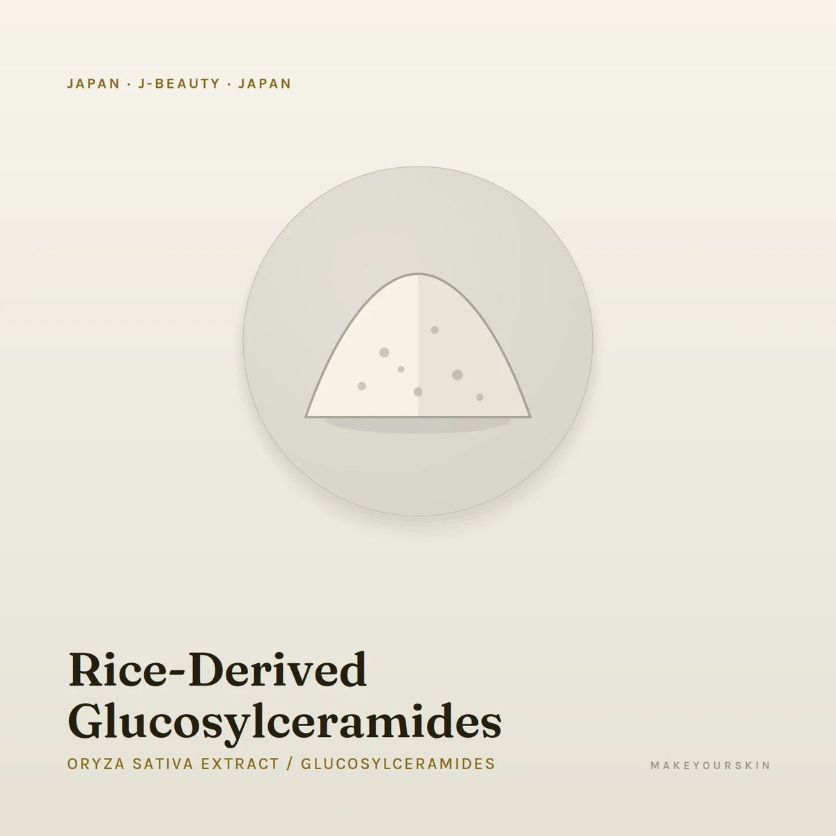 Rice-Derived Glucosylceramides (Oryza Sativa Extract / Glucosylceramides) — powder, Japan · J-Beauty — MakeYourSkin